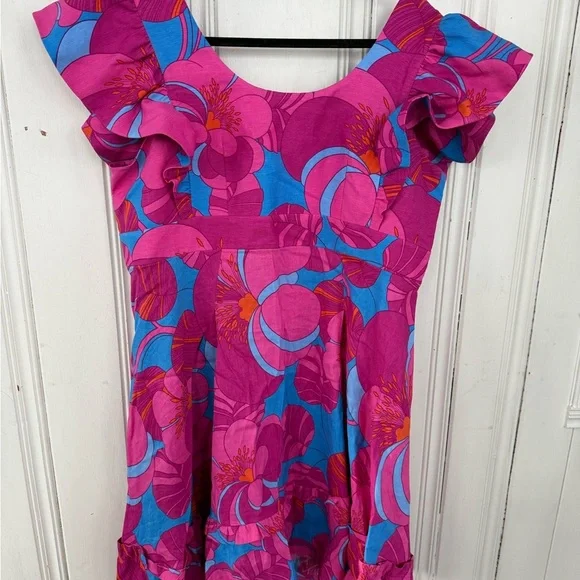 Tuckernuck Pink and Blue Floral Dress - Picture 1 of 9